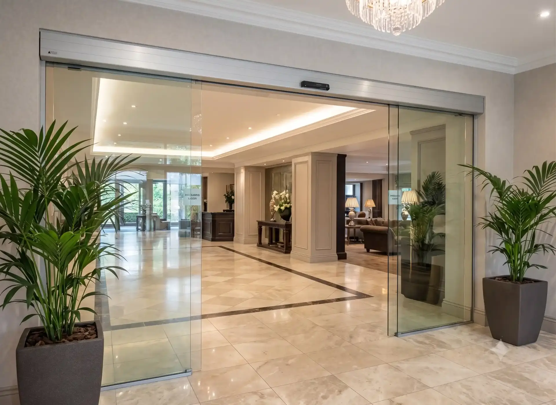 Automatic Door Repairs Manchester engineer servicing a commercial entrance