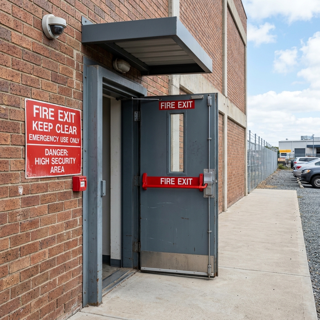 Steel Fire Exit Door Servicing Manchester