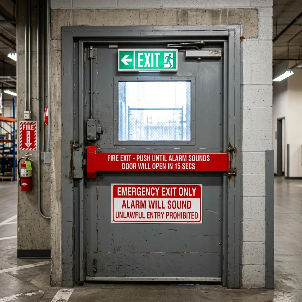 Steel Fire Exit Door Servicing Manchester