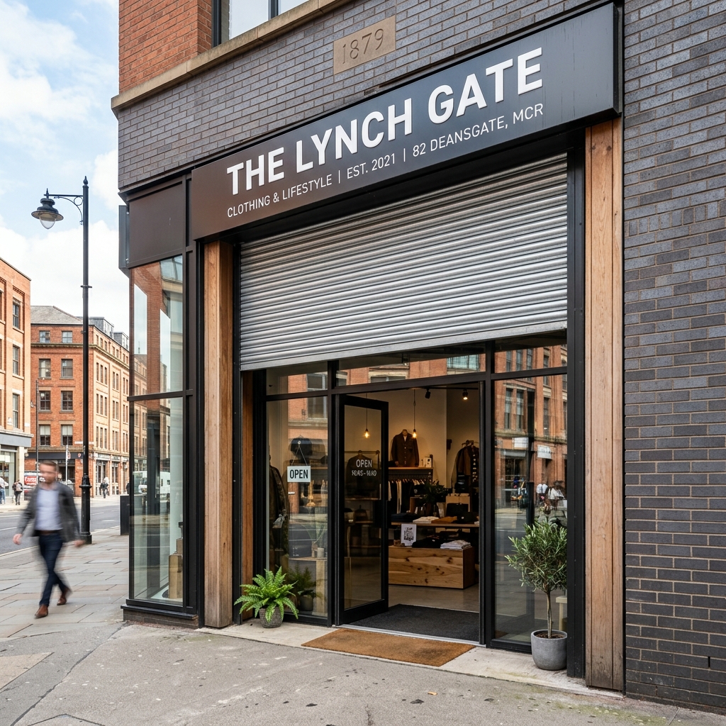 Security Roller Shutters Installation Manchester - Commercial Storefront