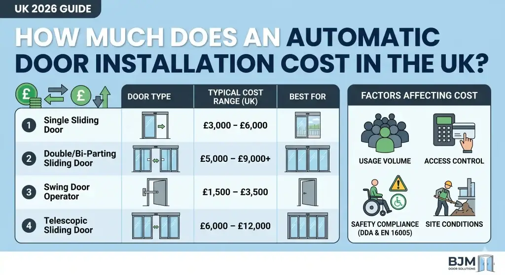 uk automation door costs 2026